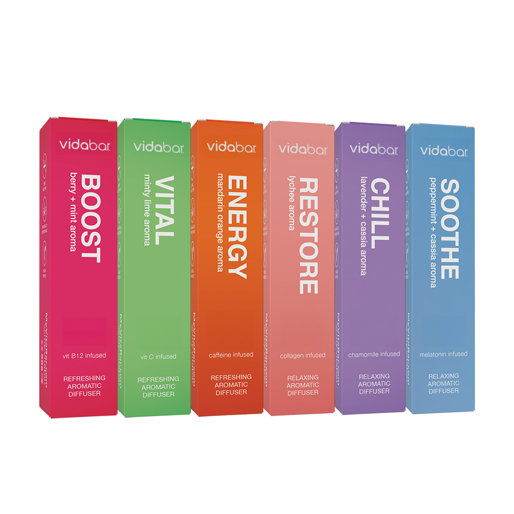 The VidaBar Variety Pack - Inhale Energy and Relaxation The VidaBar Variety Pack - Inhale Energy and Relaxation